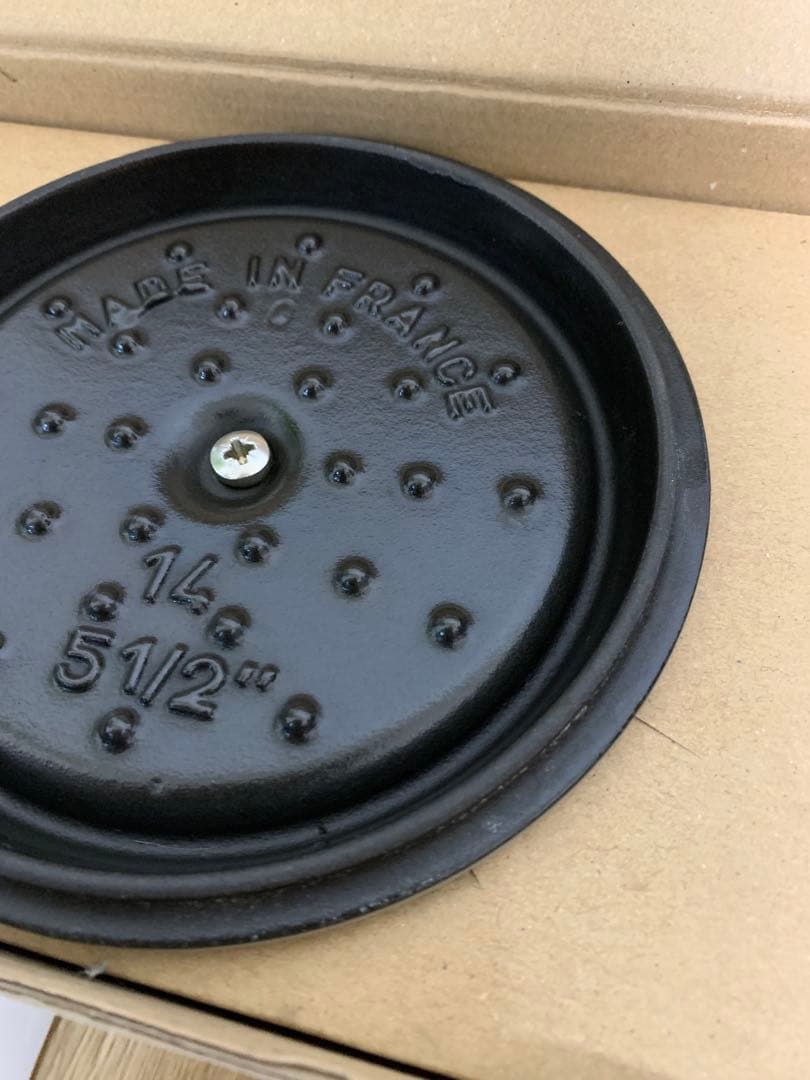 ストウブ　14 ココット　グレー　箱付き　鍋　ピコココットラウンド