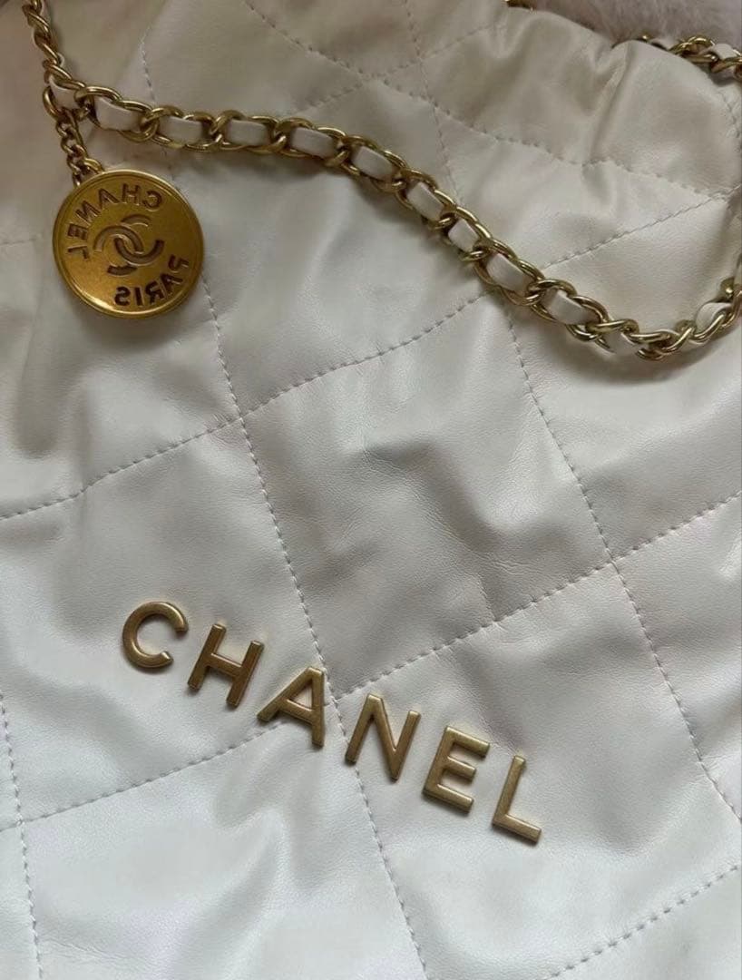 CHANELシャネル キルティングバッグ トートバッグ22bag 《ノベルティ