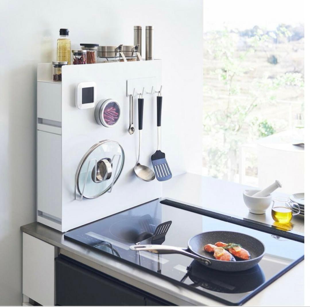 【新品・未使用】tower 隠せる調味料ラック 2段 ホワイト