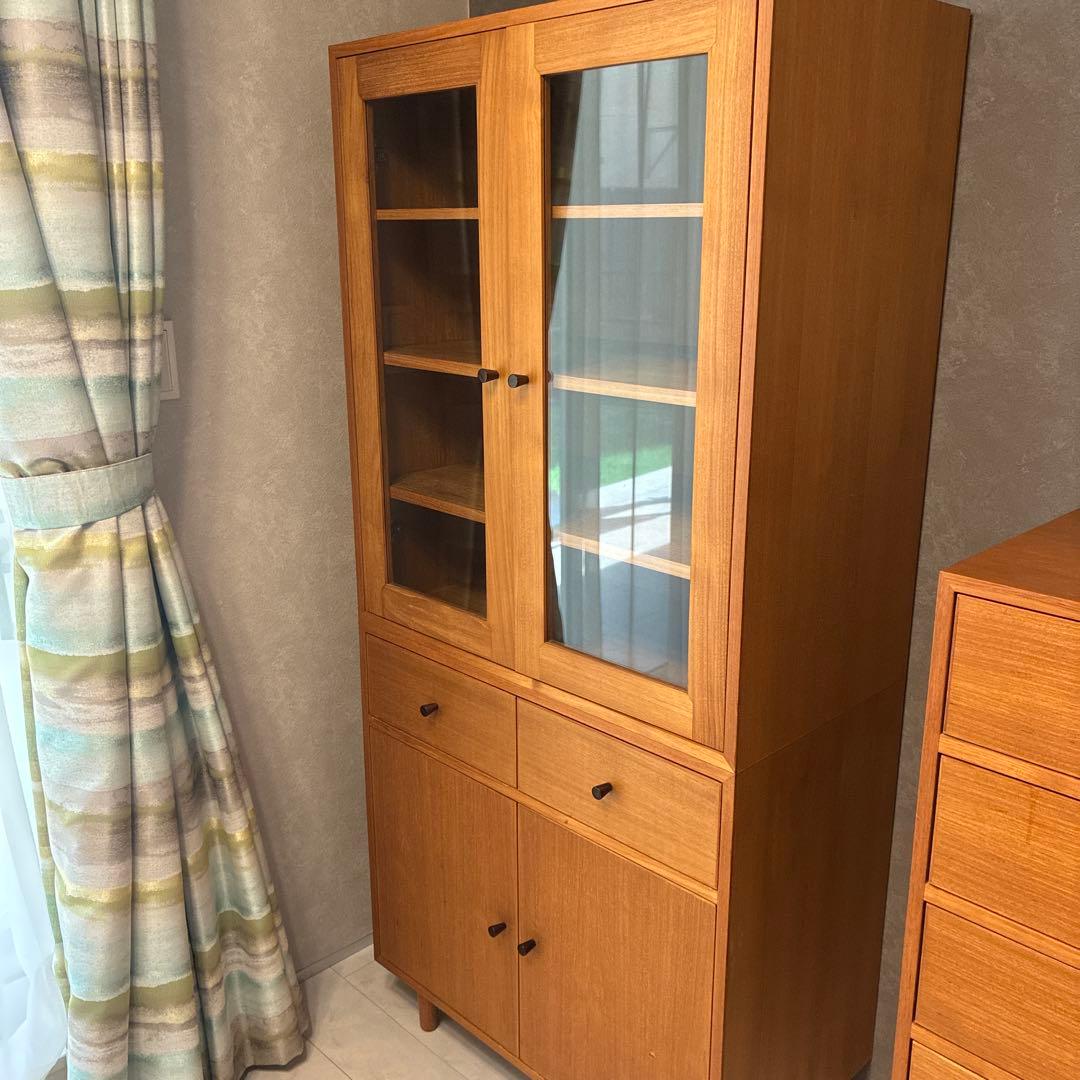 【北欧インテリア】クロロス 家具 ハイカップボード キャビネット 食器棚