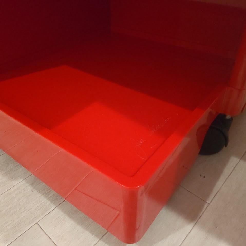 B-LINE Joe Colombo ボビーワゴン 2段 レッド