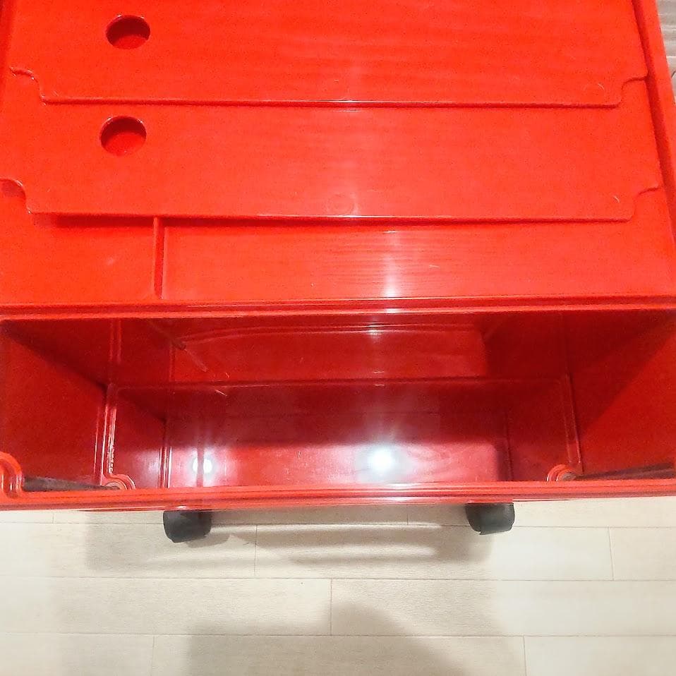 B-LINE Joe Colombo ボビーワゴン 2段 レッド