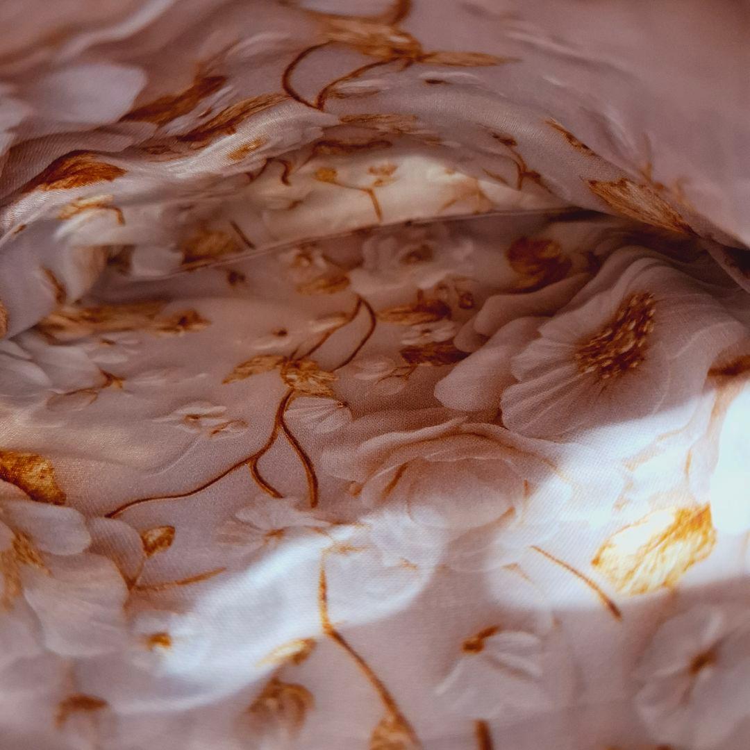 切り替えレースカメリアレース柄❤️持ち手付きフラットポーチ❤️