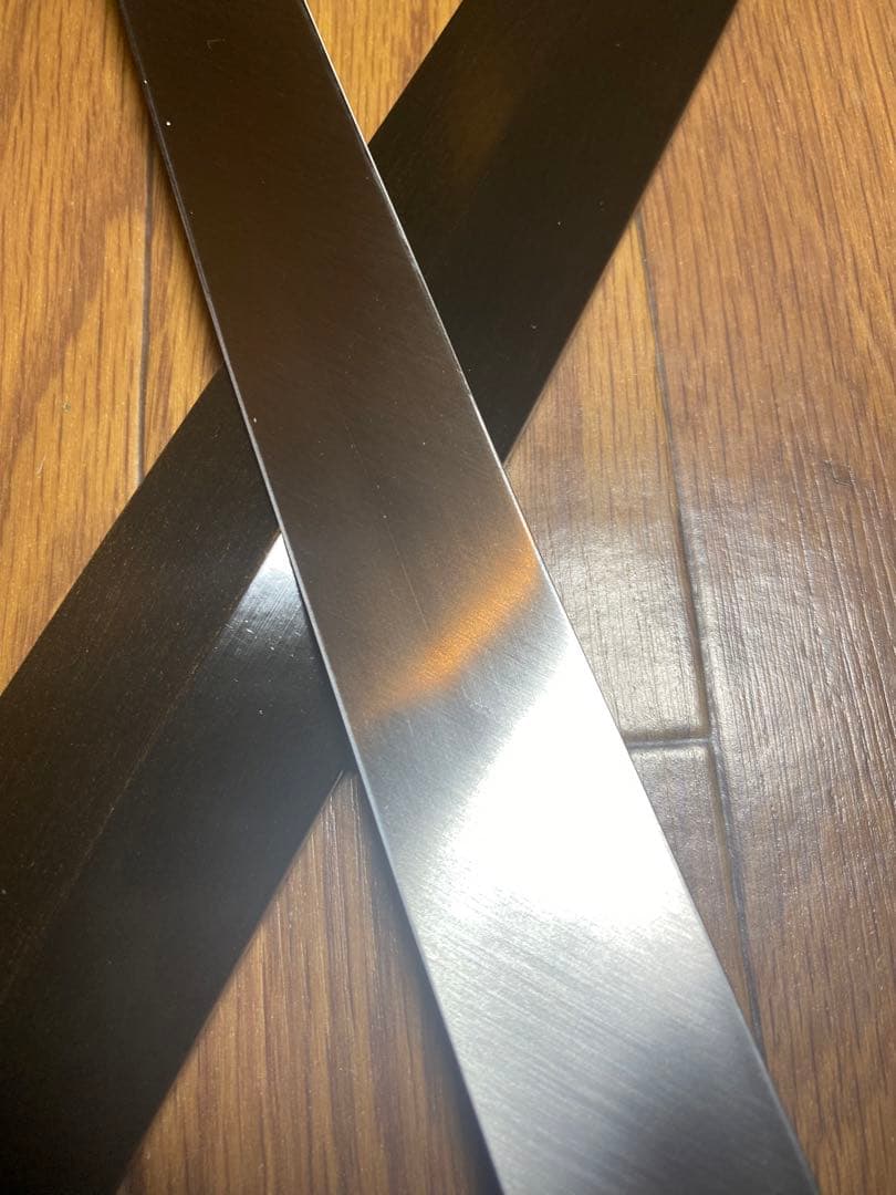 V金本焼 先丸タコ引包丁 和包丁 本焼 反り有り　刃渡り　尺一　 鏡面 鞘