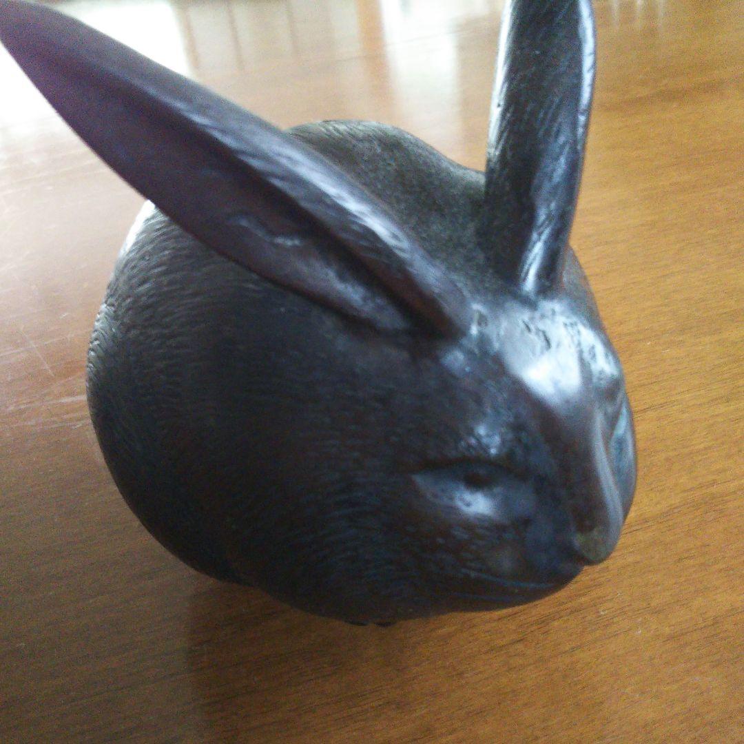 骨董 うさぎ屏風押さえ