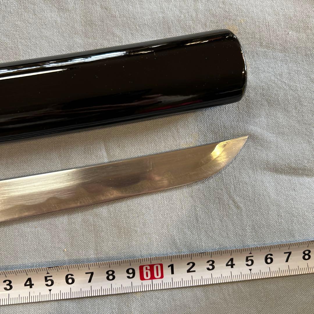 模造刀 黒呂 全長660 刃渡り455柄長180鞘長520 切れません - メルカリ