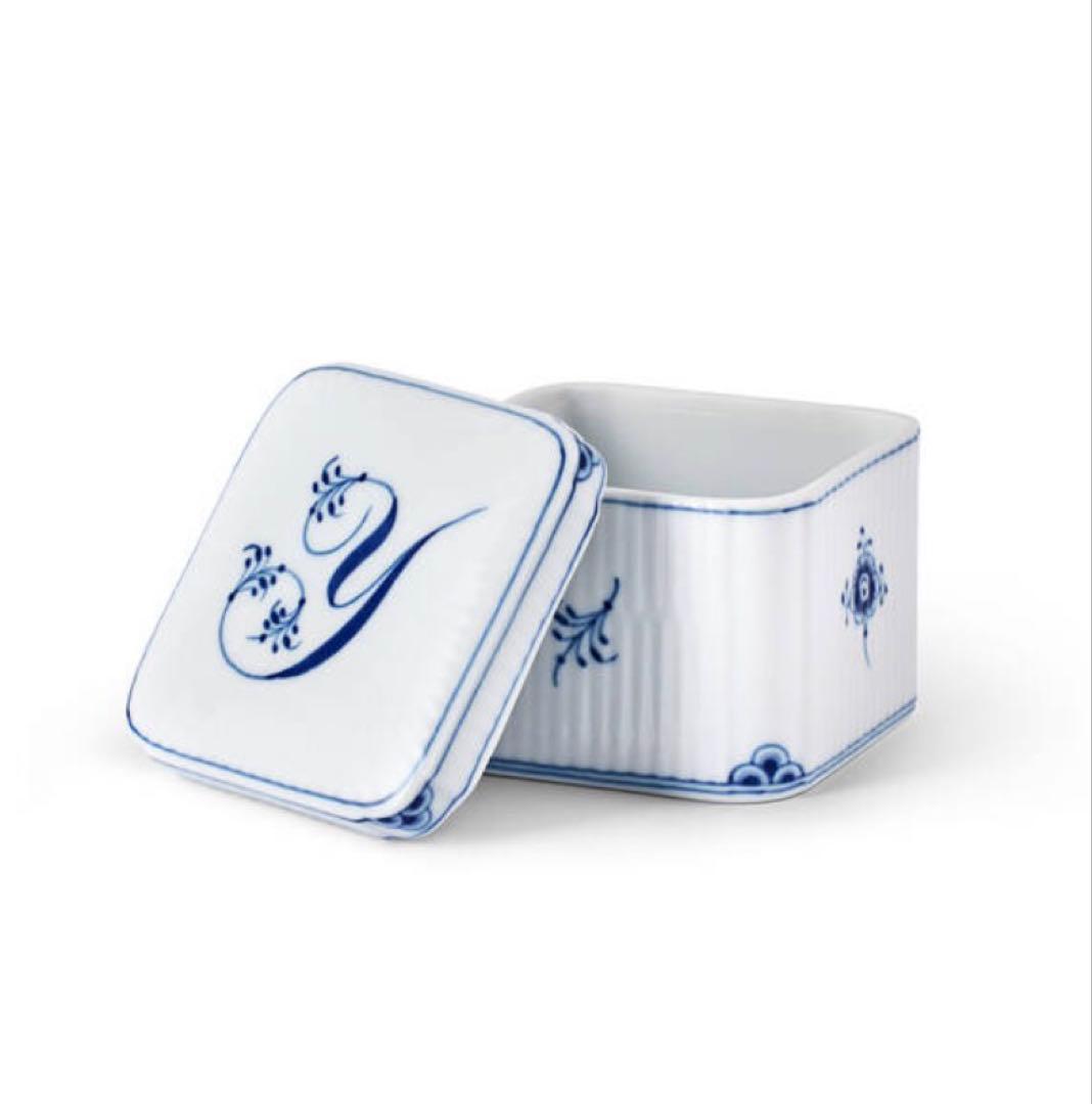 ロイヤルコペンハーゲン　アルファベット コレクション ボンボニエール スクエア