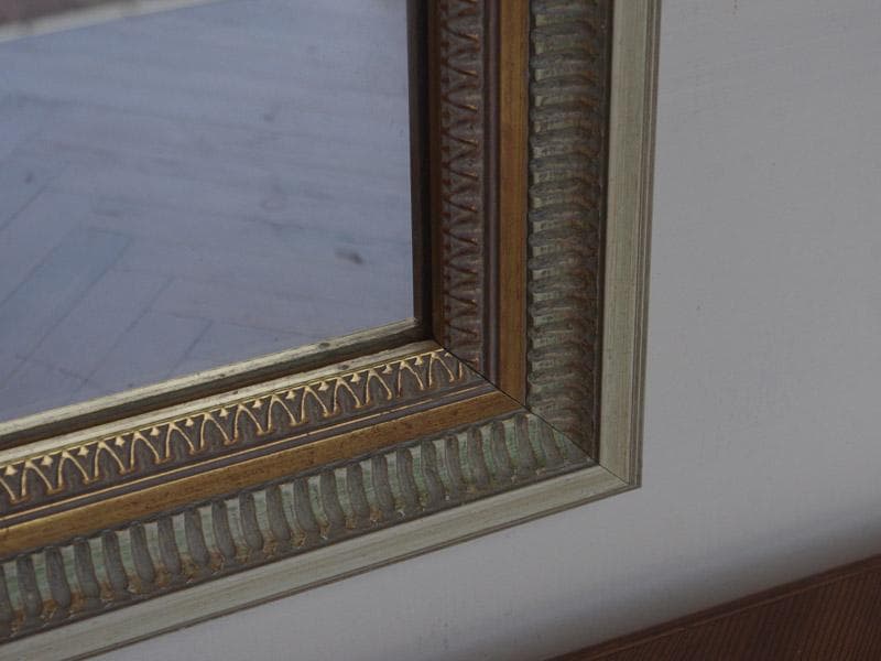 西欧アンティーク額縁の鏡 壁掛けミラー 英国 フランス ドイツ M02