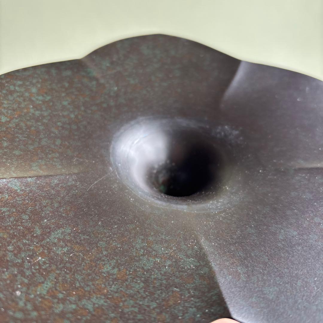 桔梗口花瓶 小森寸龍造 銅製 銅花瓶 一輪挿し 共箱 - メルカリ