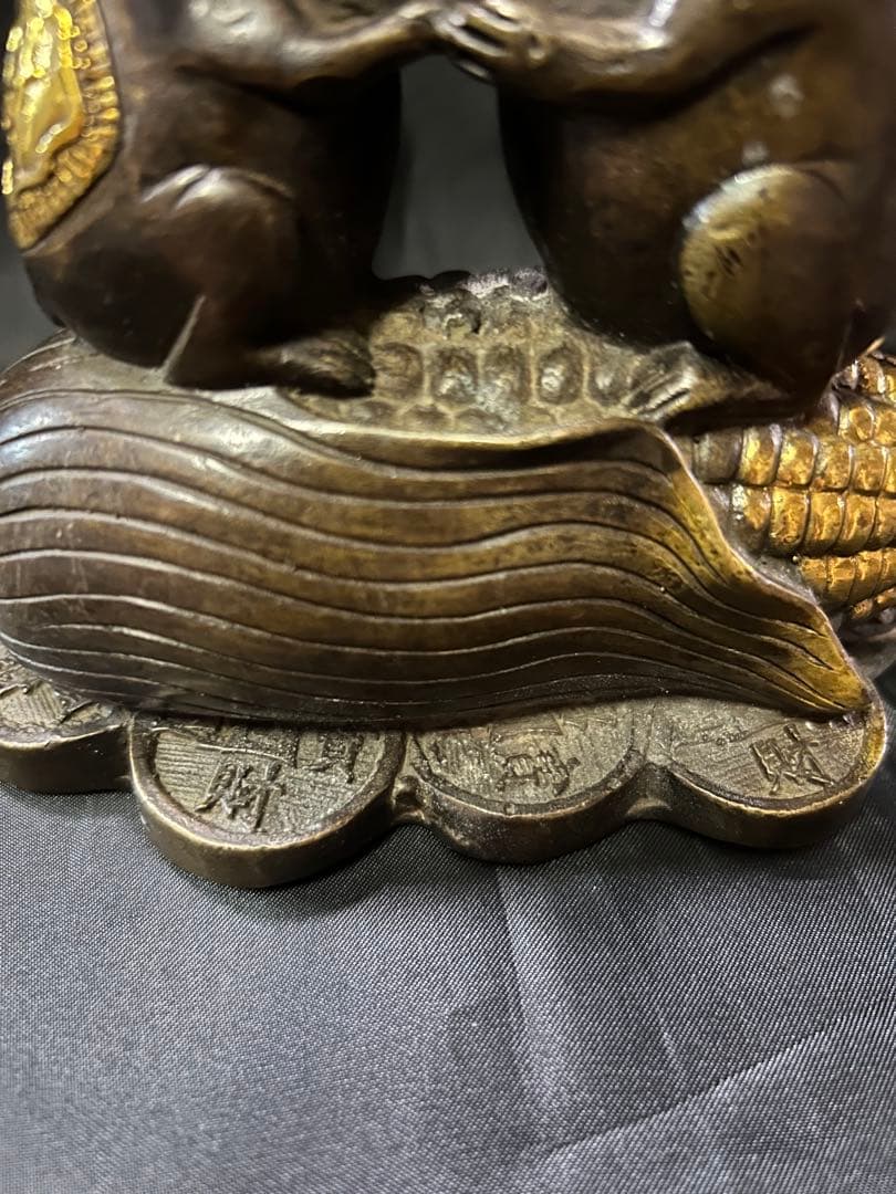 ブロンズ製　ネズミの彫刻 豊穣の象徴　財運　富　繁栄