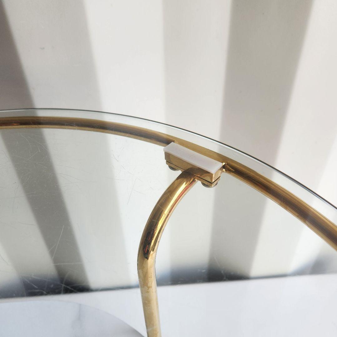 francfranc レガートコーヒーテーブル ゴールド×マーブル S