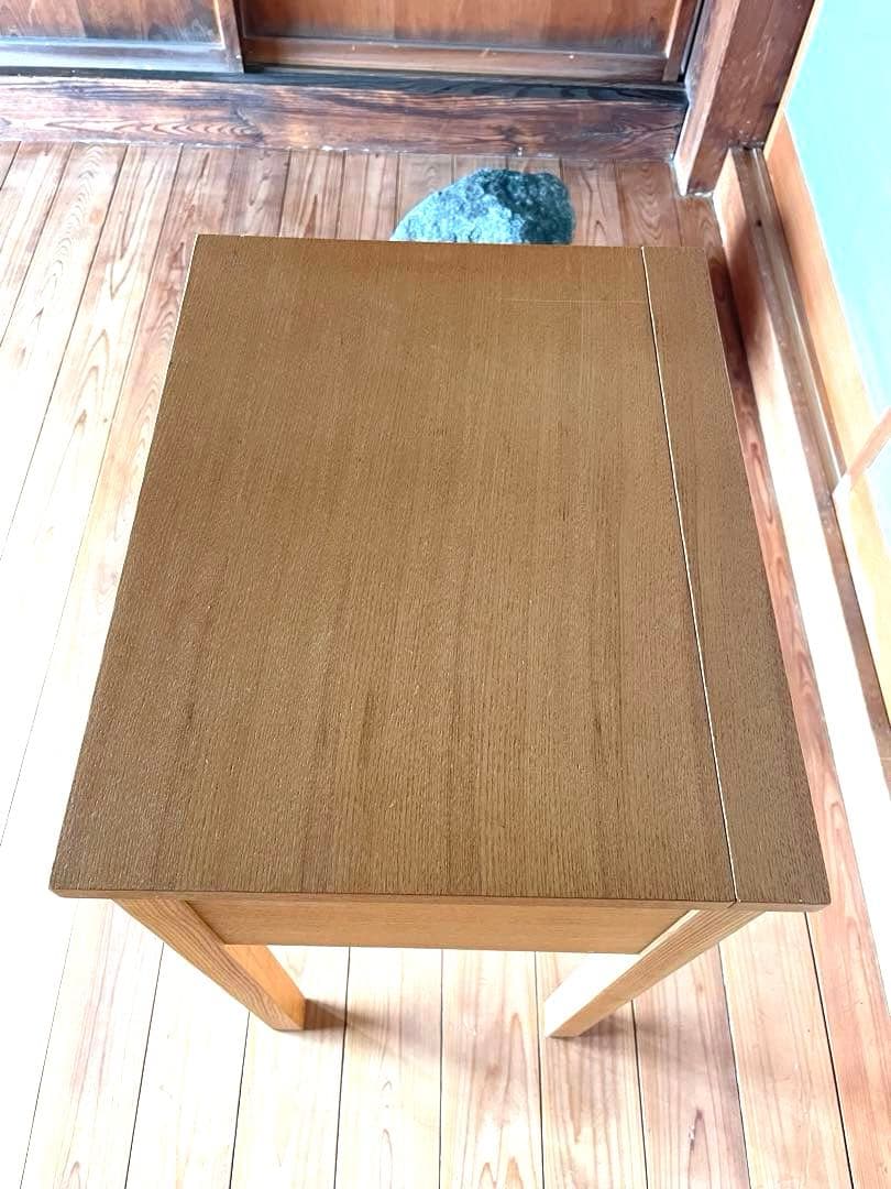 無印良品　木製ドレッサー・スツール付　廃盤 希少　タモ材