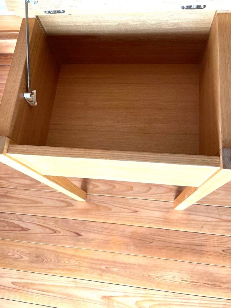 無印良品　木製ドレッサー・スツール付　廃盤 希少　タモ材