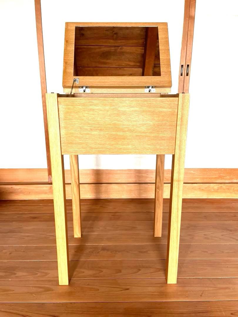 無印良品　木製ドレッサー・スツール付　廃盤 希少　タモ材