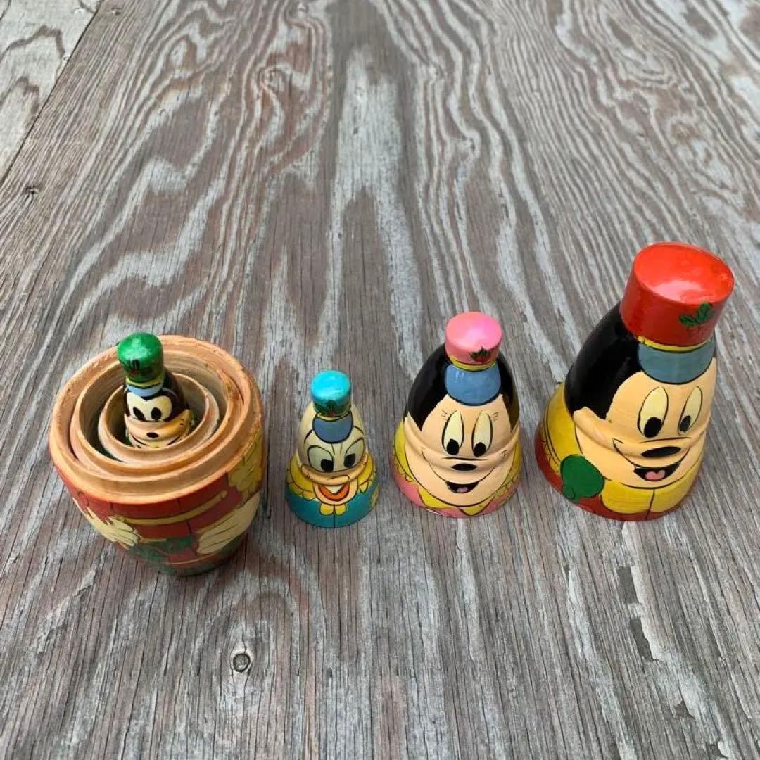 ディズニー　マトリョーシカ　ビンテージ　ミッキーマウスなど