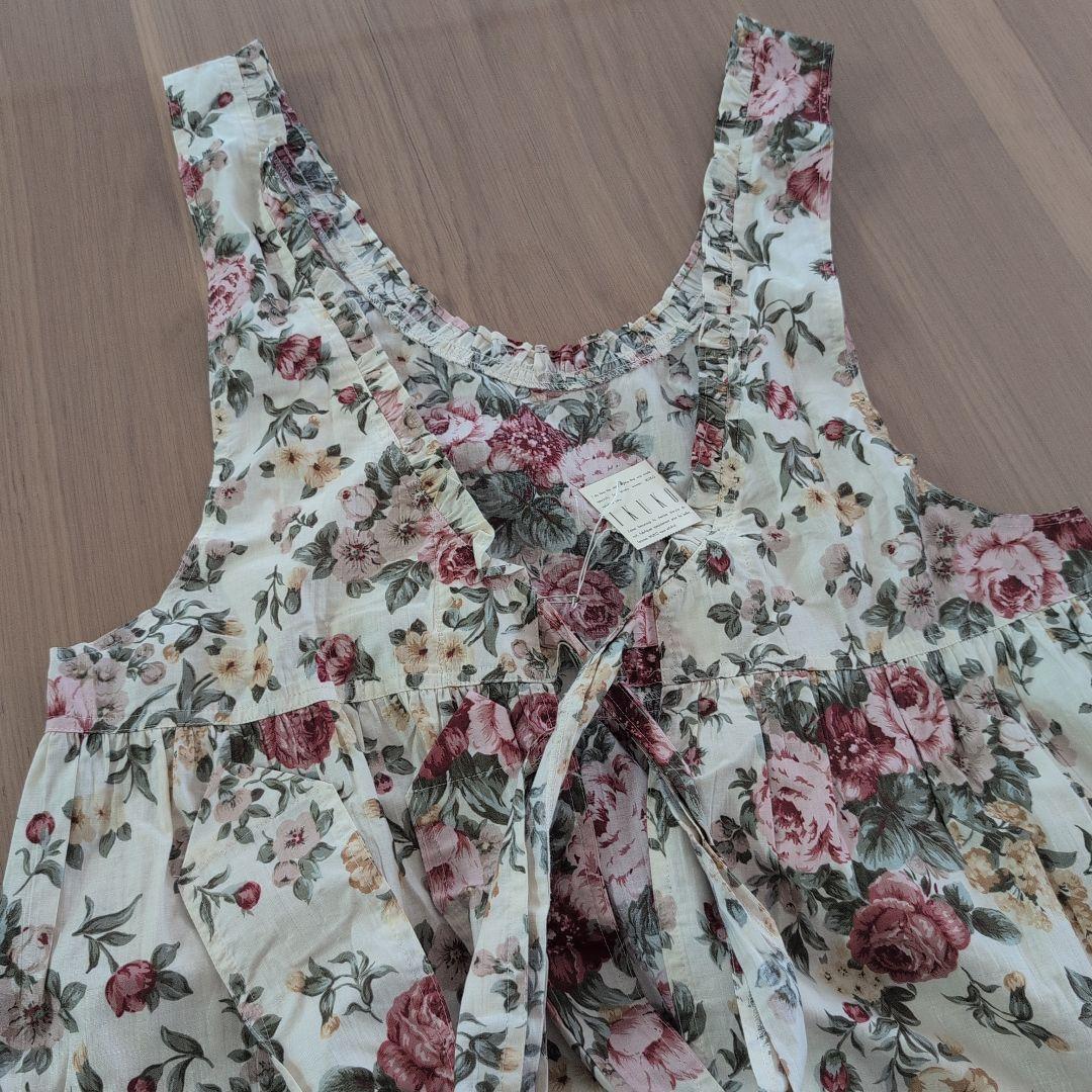 IKUKO イクコ フラワープリントエプロン 未使用品