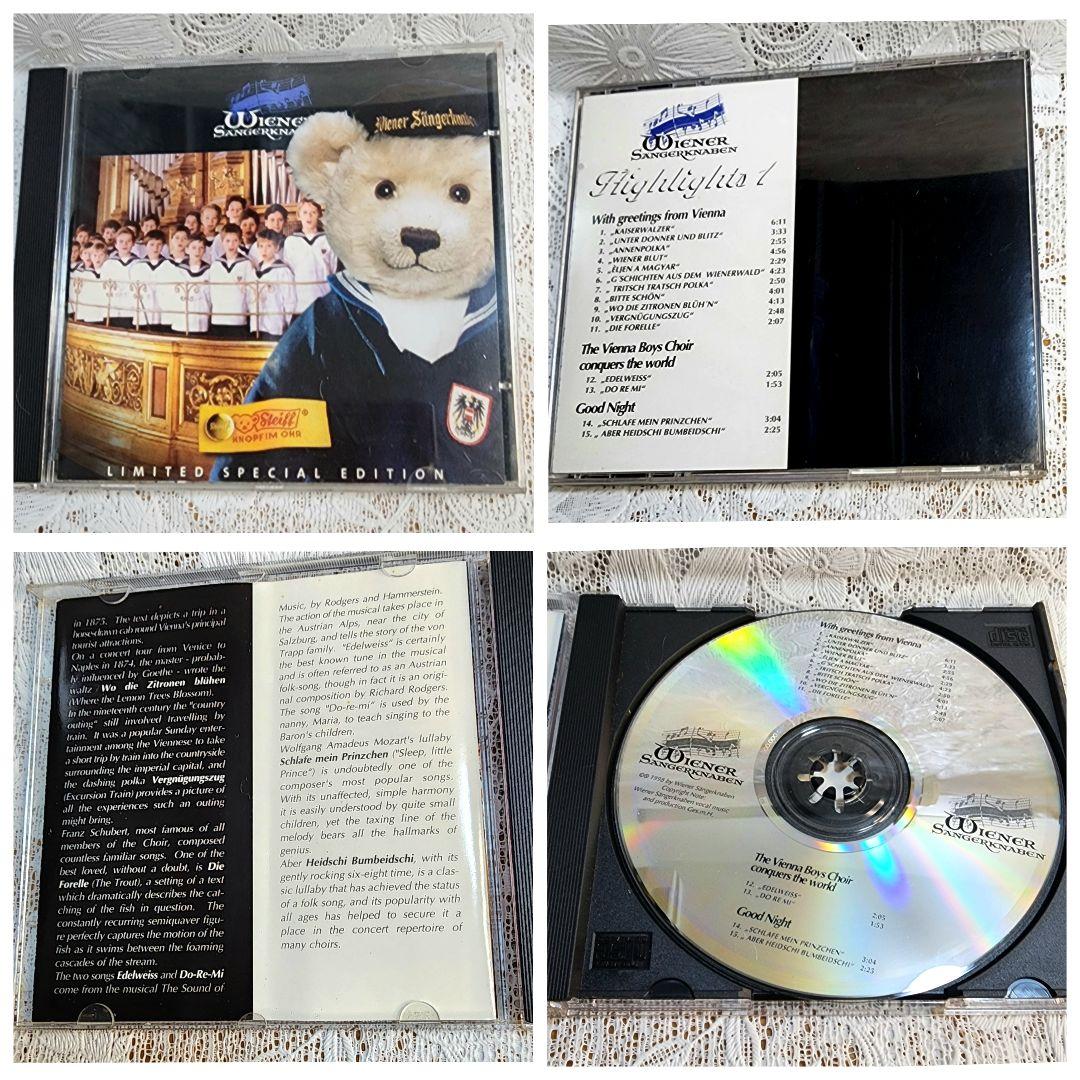 【 シュタイフぬいぐるみ 】ウィーン少年合唱団&CD付き　1164/3000