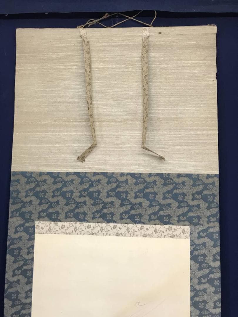 真作】織田観潮/観音図/人物図/仏事掛/掛軸/名家伝来/AC-356