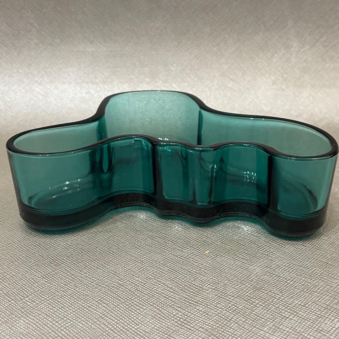 イッタラ　アルヴァ・アアルト　キャンドルホルダー　H40㎜　シーブルー