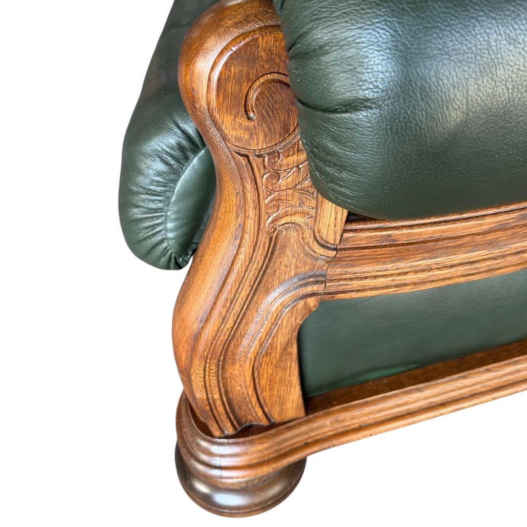 HR557 ダッヂカントリー　オランダ製　総革　レザーソファ　３人掛け