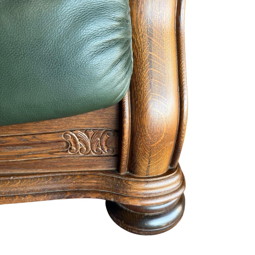 HR557 ダッヂカントリー　オランダ製　総革　レザーソファ　３人掛け