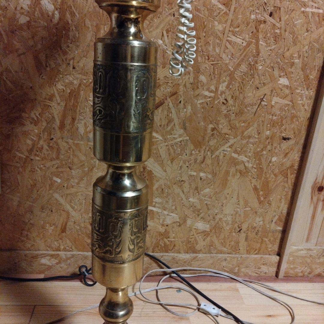 アンティーク スタンド式 電話機 金属製 海外製