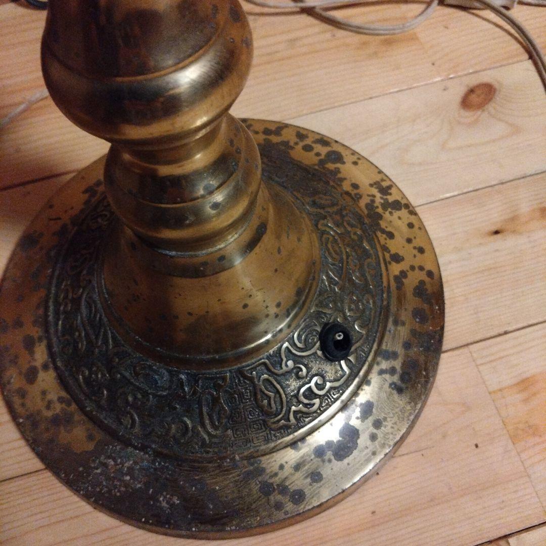 アンティーク スタンド式 電話機 金属製 海外製