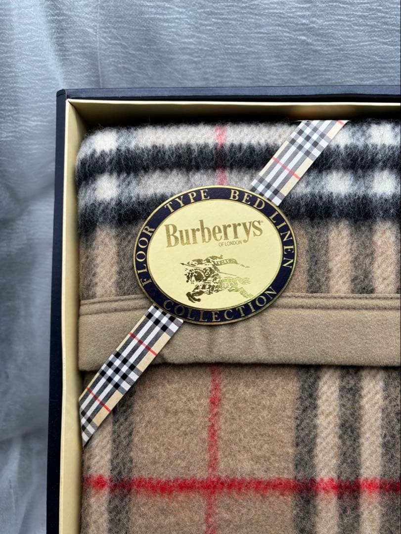 未使用品　Burberrys バーバリーズ　ノバチェック純毛毛布　ブランケット