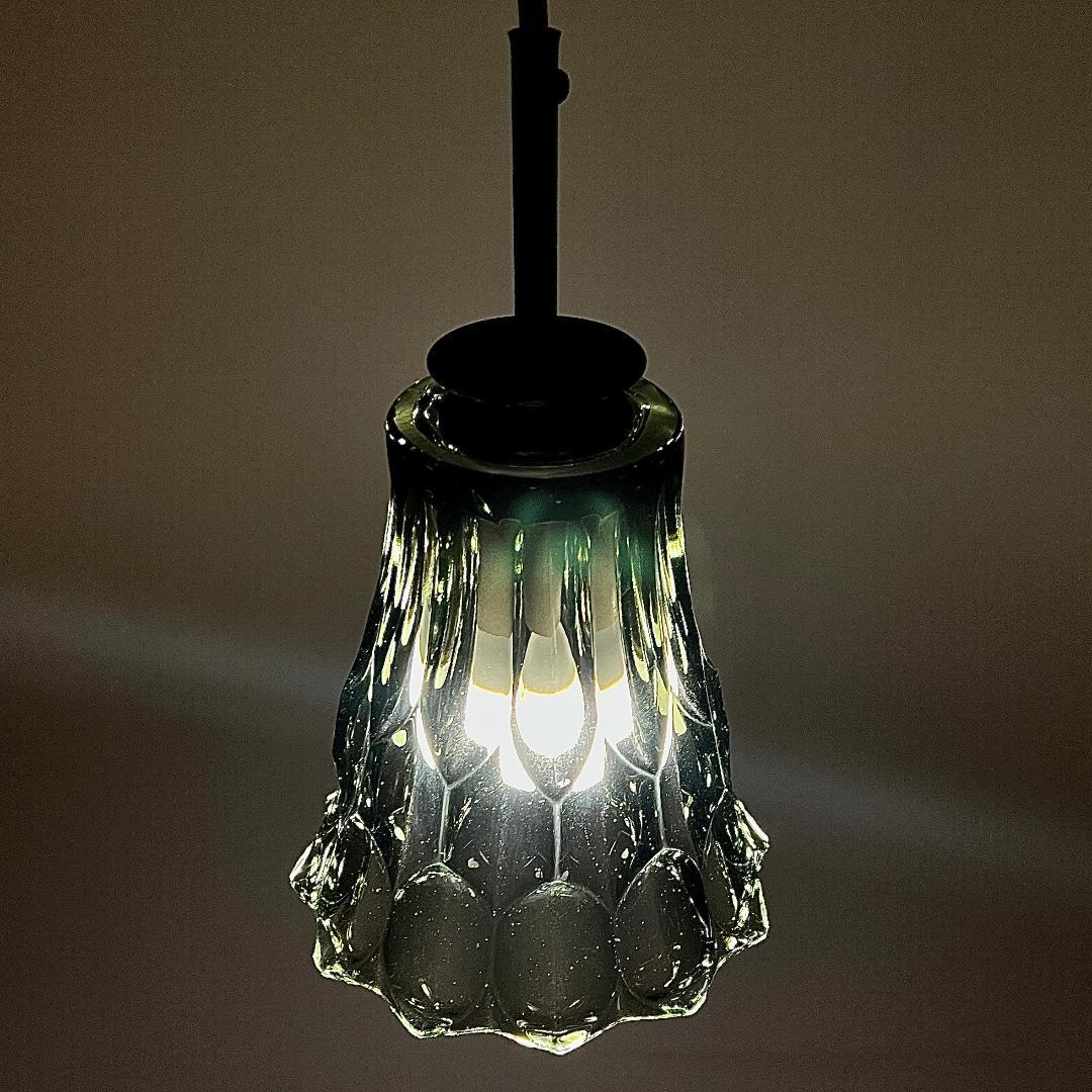 ペンダントランプ ドイツ製 カットグラス ミッドセンチュリー 北欧 照明器具