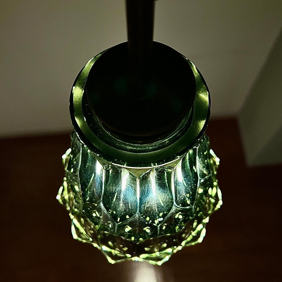 ペンダントランプ ドイツ製 カットグラス ミッドセンチュリー 北欧 照明器具