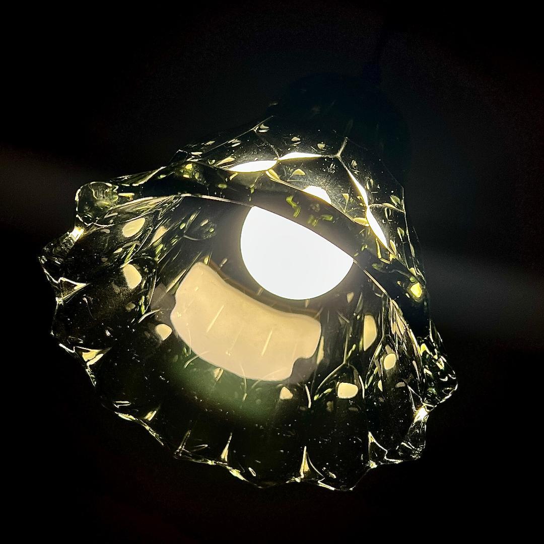 ペンダントランプ ドイツ製 カットグラス ミッドセンチュリー 北欧 照明器具