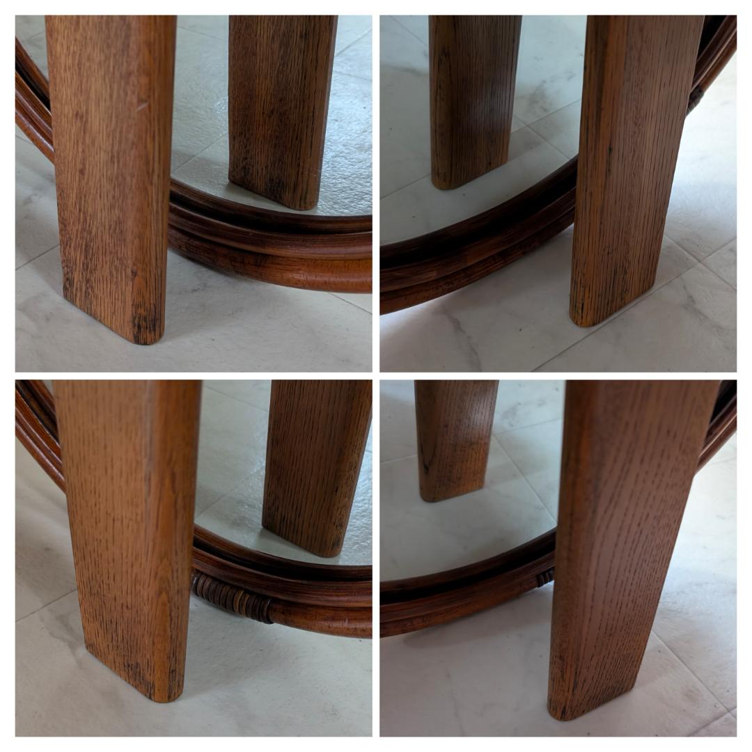 秋田木工 ナラ材 無垢 ローテーブル 70年代 ビンテージ ミッドセンチュリー