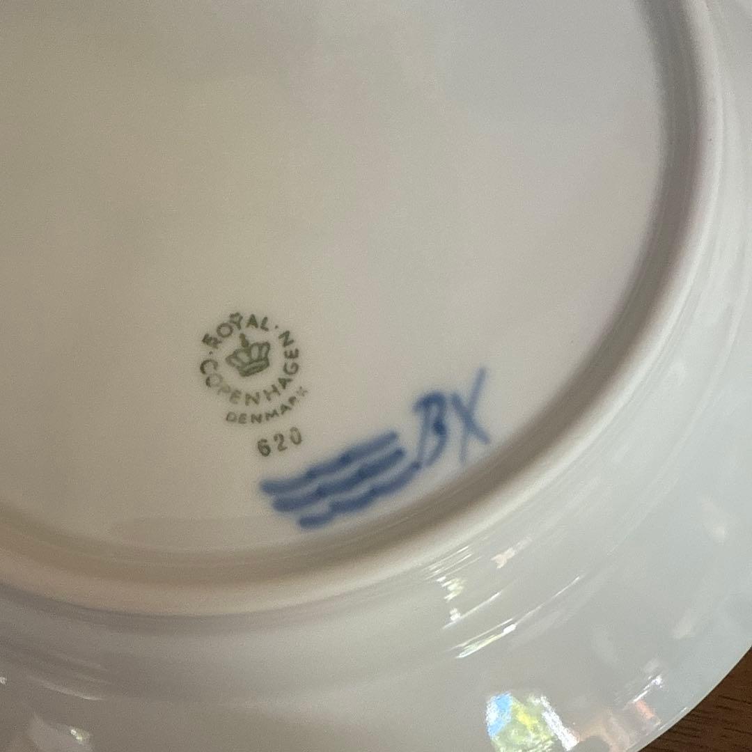 未使用　ロイヤルコペンハーゲン　ブルーフラワー　カープ　中深皿　６枚