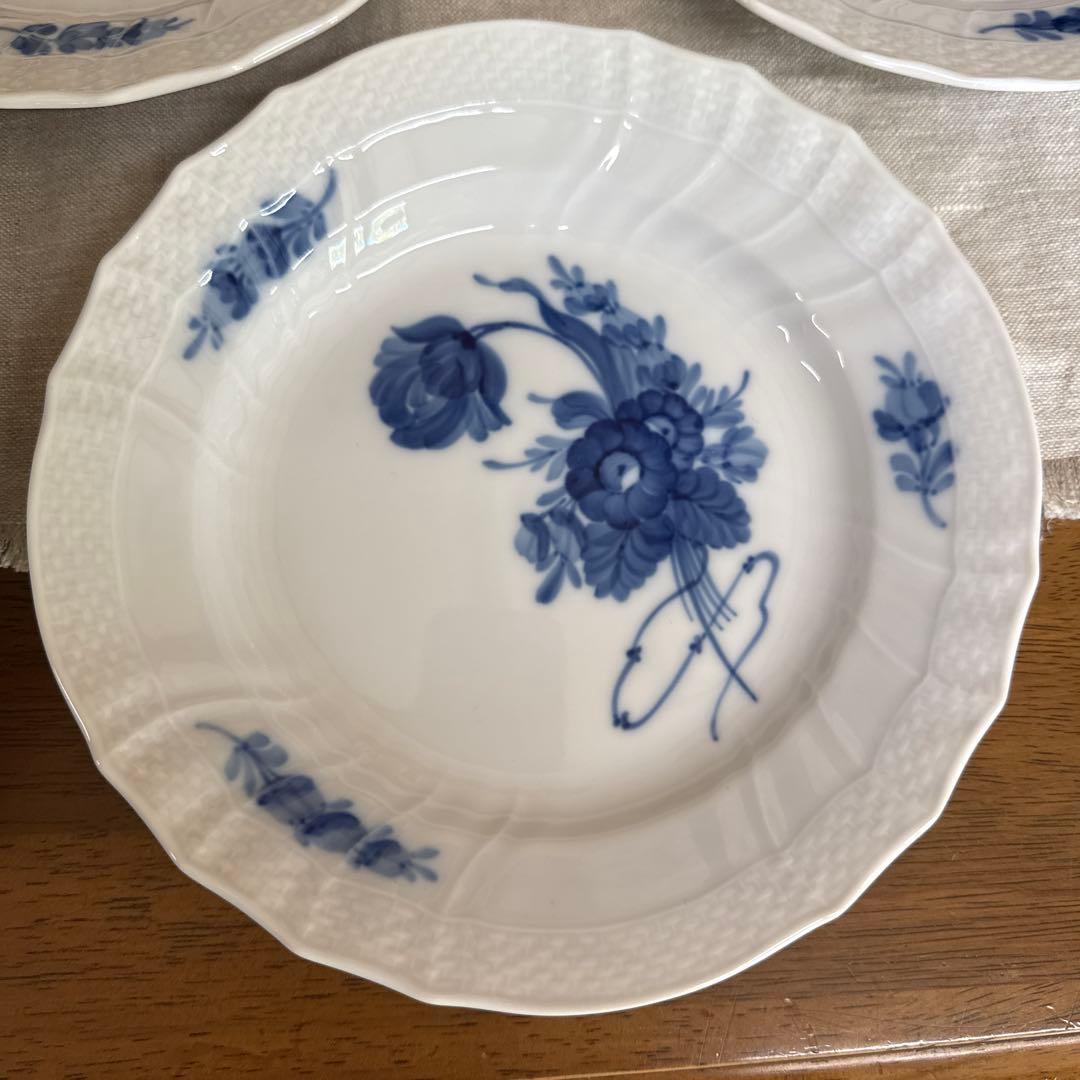 未使用　ロイヤルコペンハーゲン　ブルーフラワー　カープ　中深皿　６枚