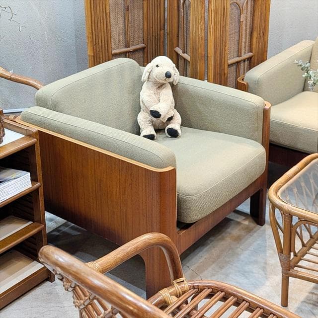 天童木工のHacoヴィンテージチークイージーチェア②