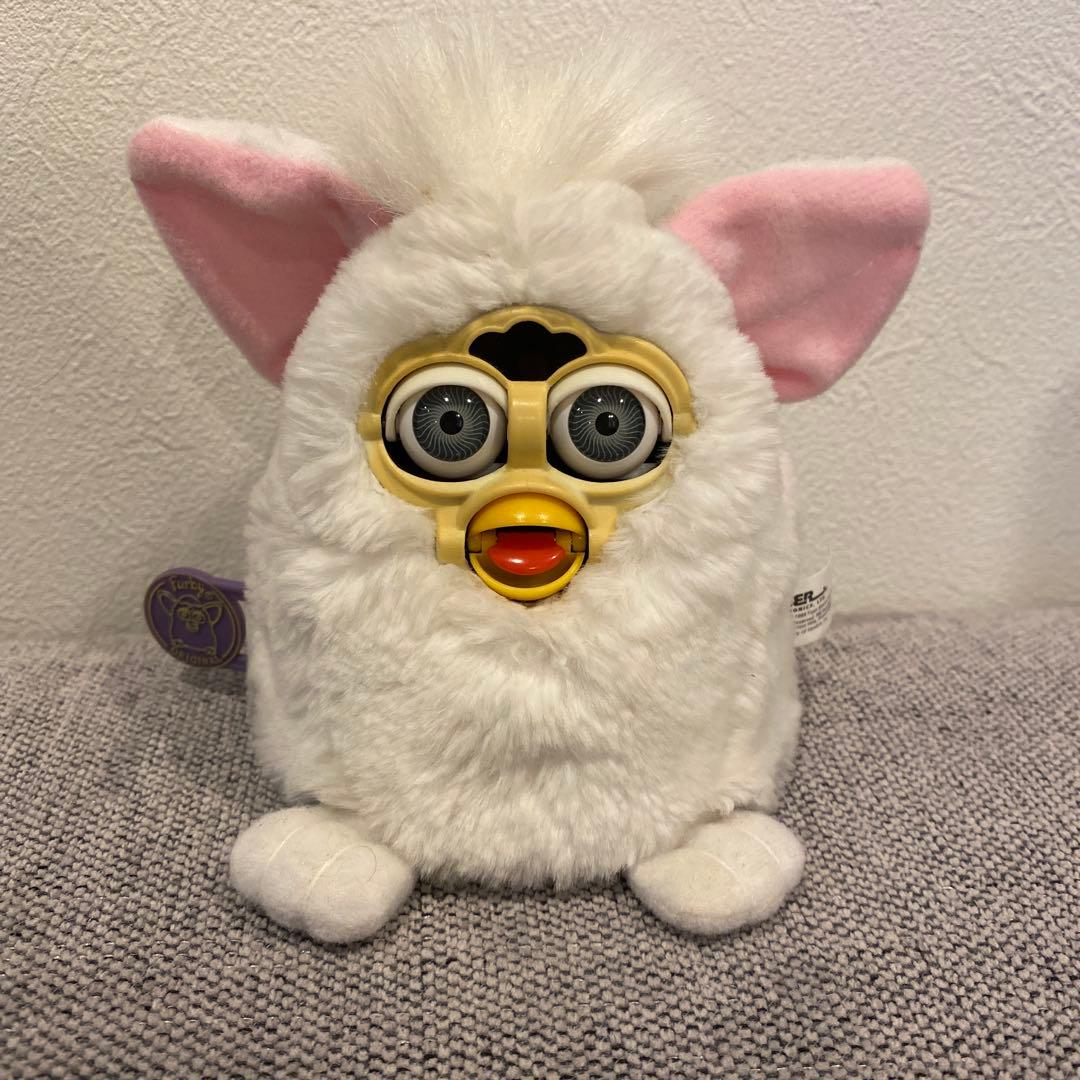 動く】【話す】ファービー ベイビー ぬいぐるみ 平成レトロ ホワイト