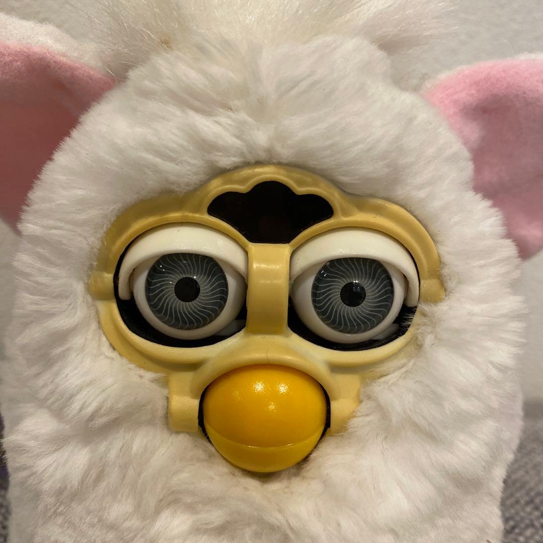 動く】【話す】ファービー ベイビー ぬいぐるみ 平成レトロ ホワイト