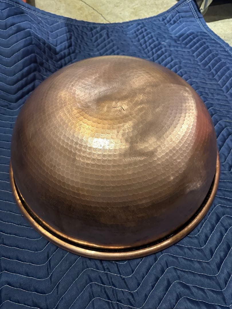 銅 打出 さわり鍋 手無 ボウル ボール 和洋菓子 製菓 茨城県 引取歓迎