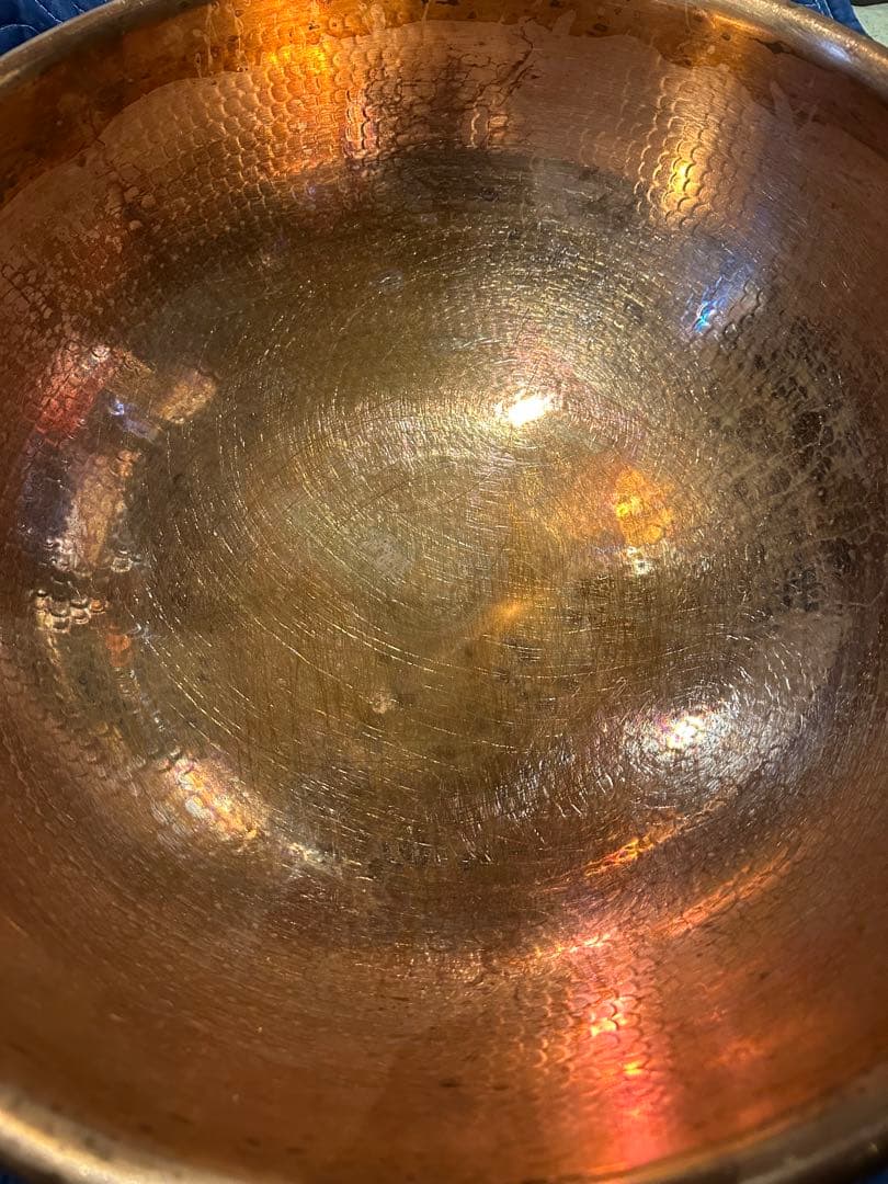 銅 打出 さわり鍋 手無 ボウル ボール 和洋菓子 製菓 茨城県 引取歓迎