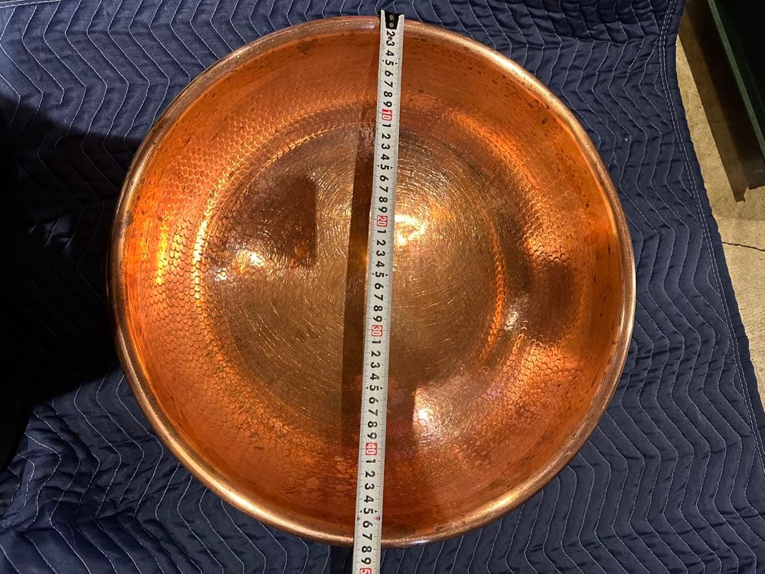 銅 打出 さわり鍋 手無 ボウル ボール 和洋菓子 製菓 茨城県 引取歓迎