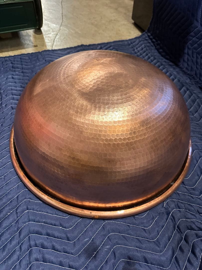 銅 打出 さわり鍋 手無 ボウル ボール 和洋菓子 製菓 茨城県 引取歓迎