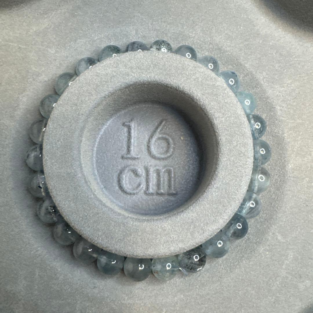 【1点限定】高品質　アクアマリン ブレスレット 約7mm