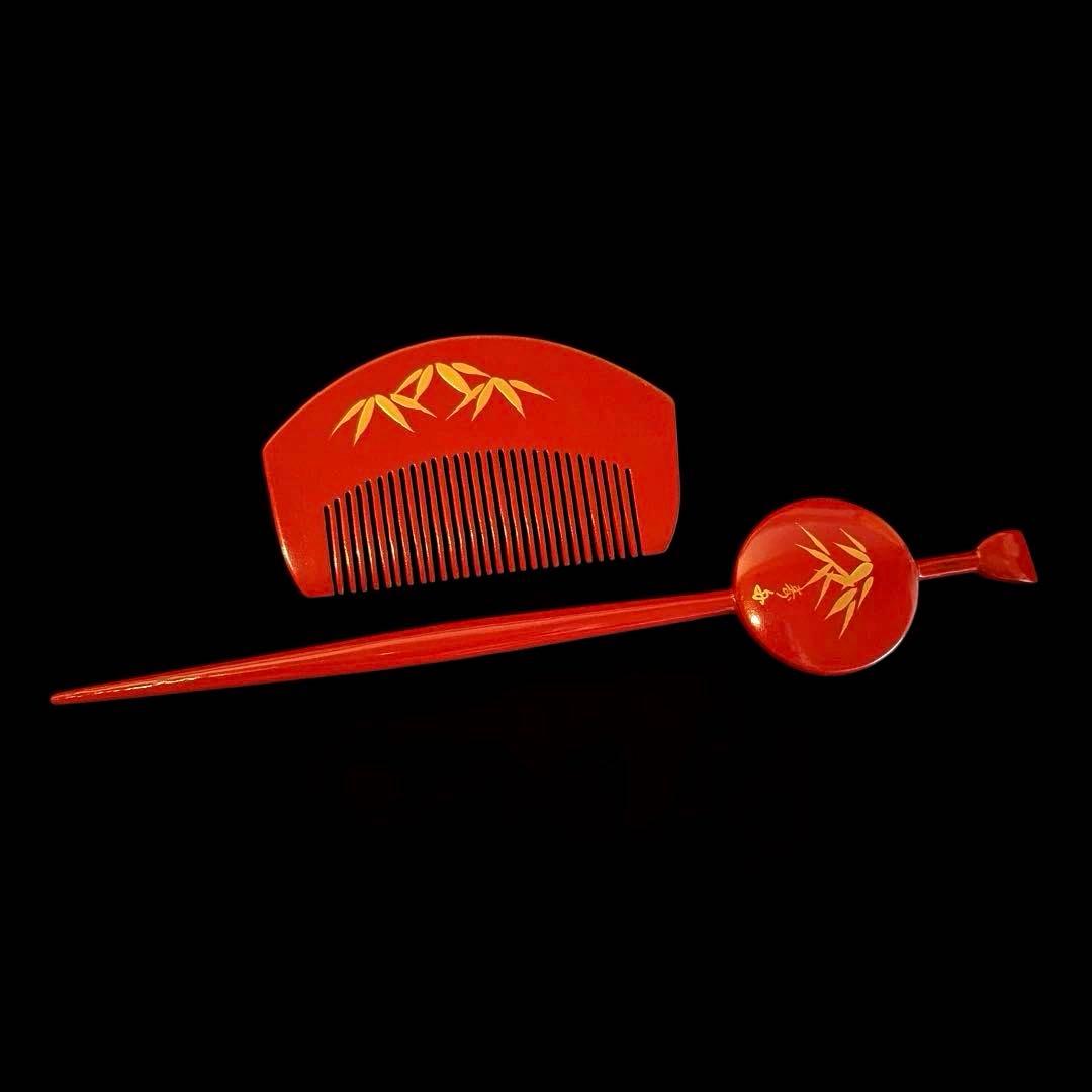 日本髪 髪飾り 七五三 (紅白) ３～５歳