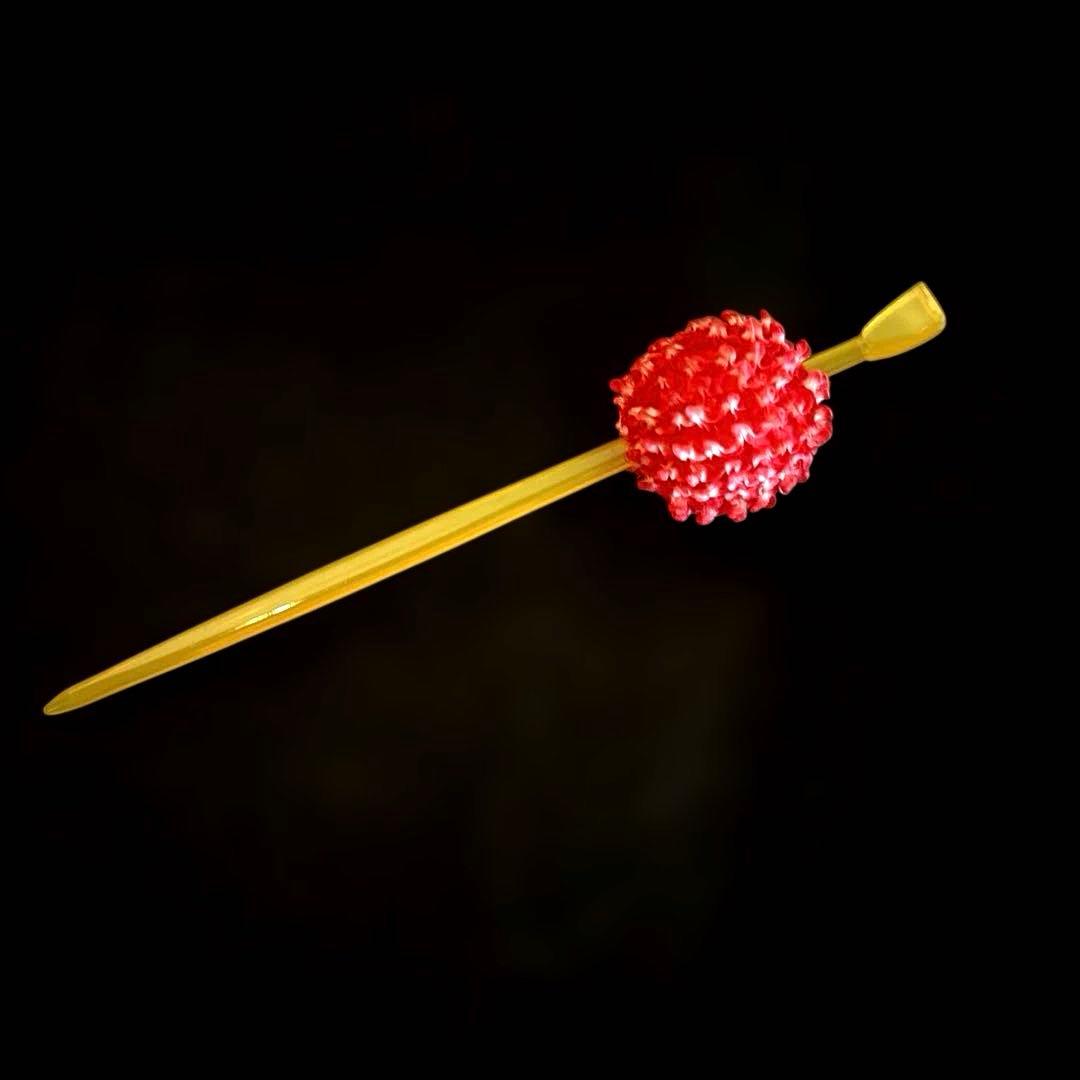 日本髪 髪飾り 七五三 (紅白) ３～５歳