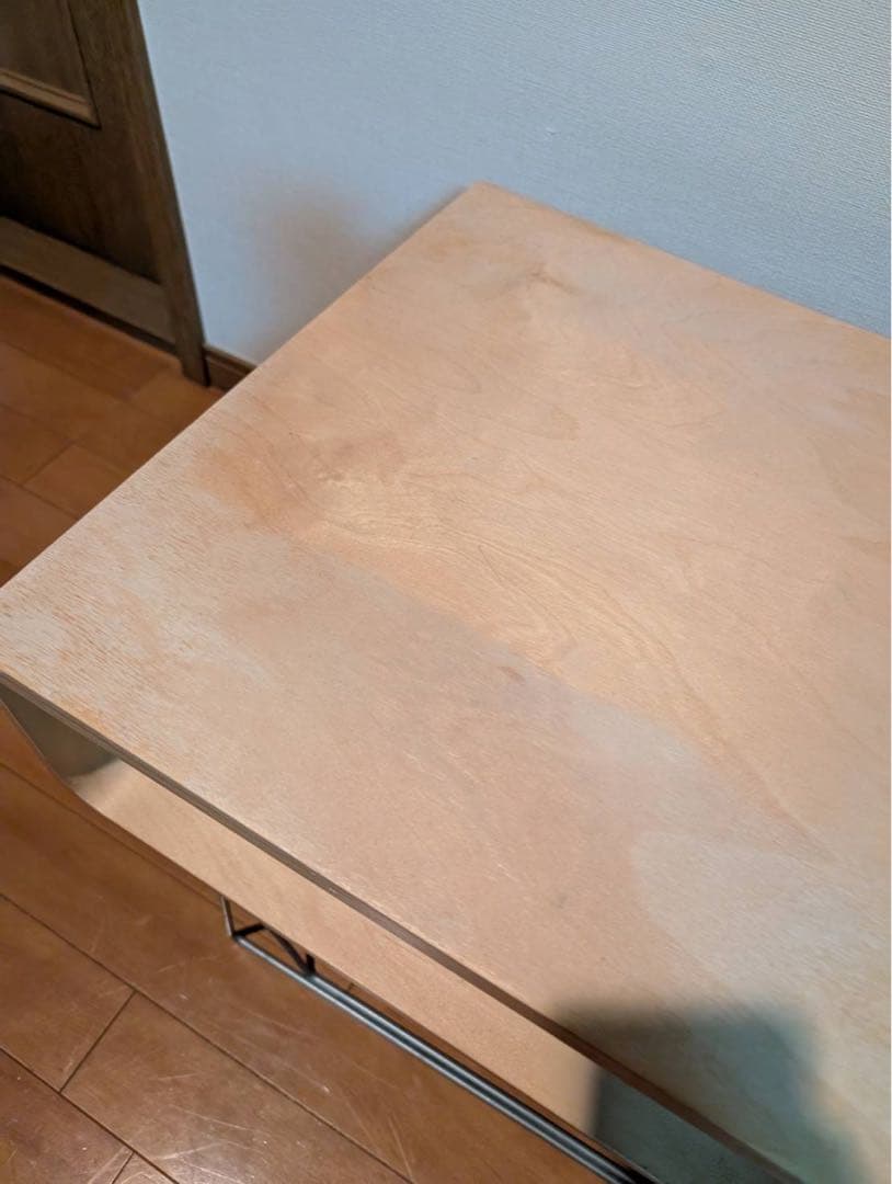 【送料込】Offi スクープテーブル バーチ材 ロー サイド デスク 木製家具