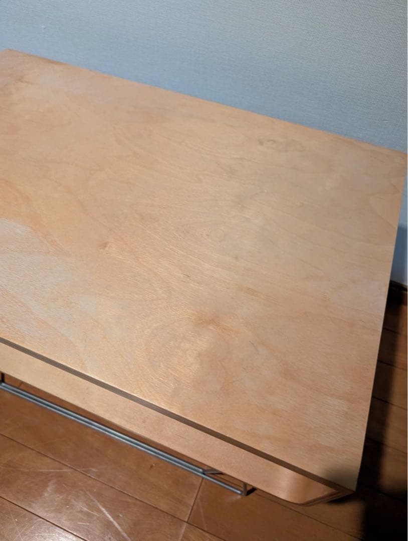 【送料込】Offi スクープテーブル バーチ材 ロー サイド デスク 木製家具