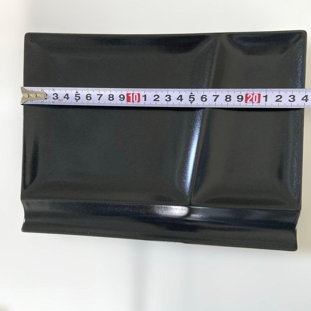 イゾラパレットプレートL 仕切皿miyama深山美濃焼 ブラック 4枚セット