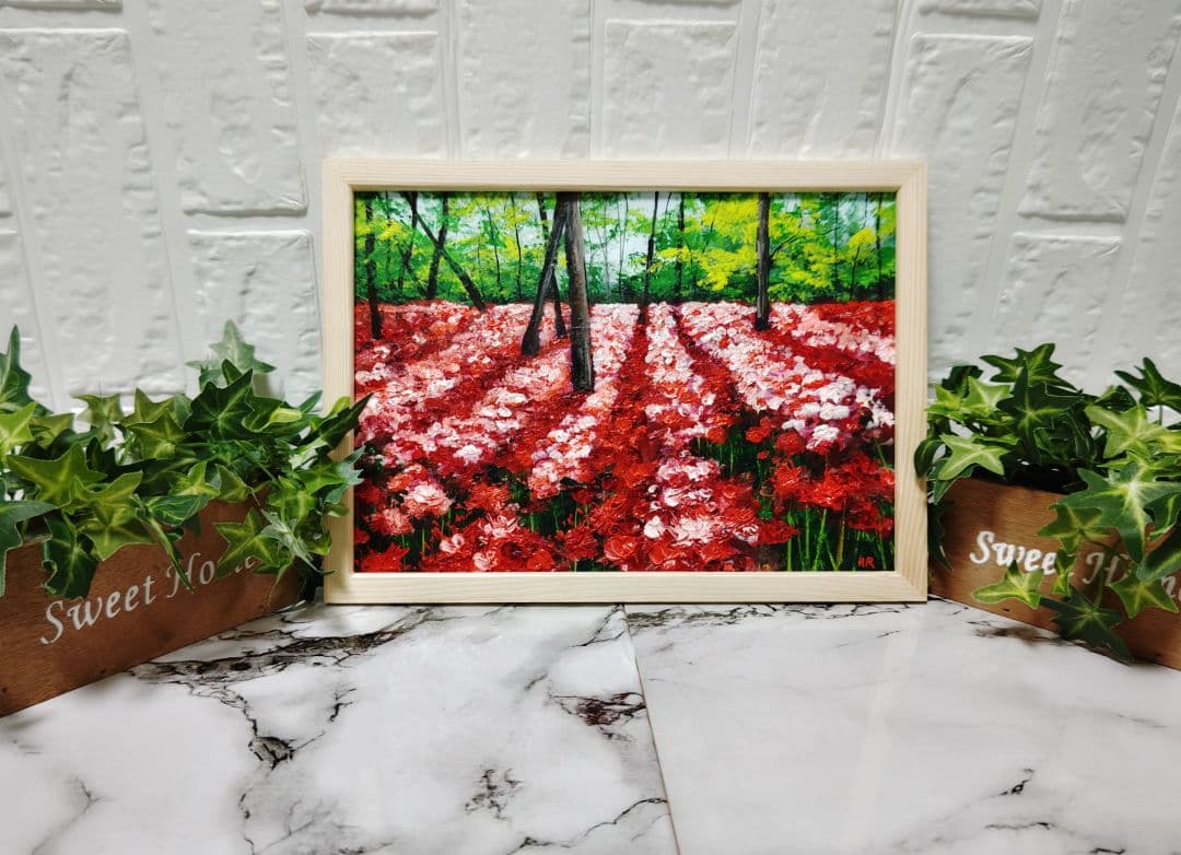 油絵 絵画 【曼珠沙華まつり】