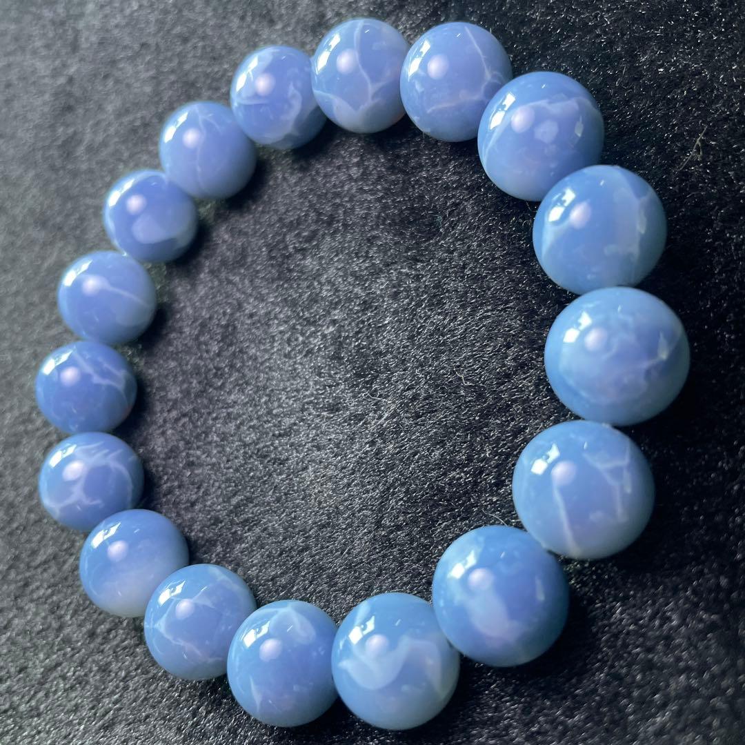 高品質　ブルーオパールブレスレット