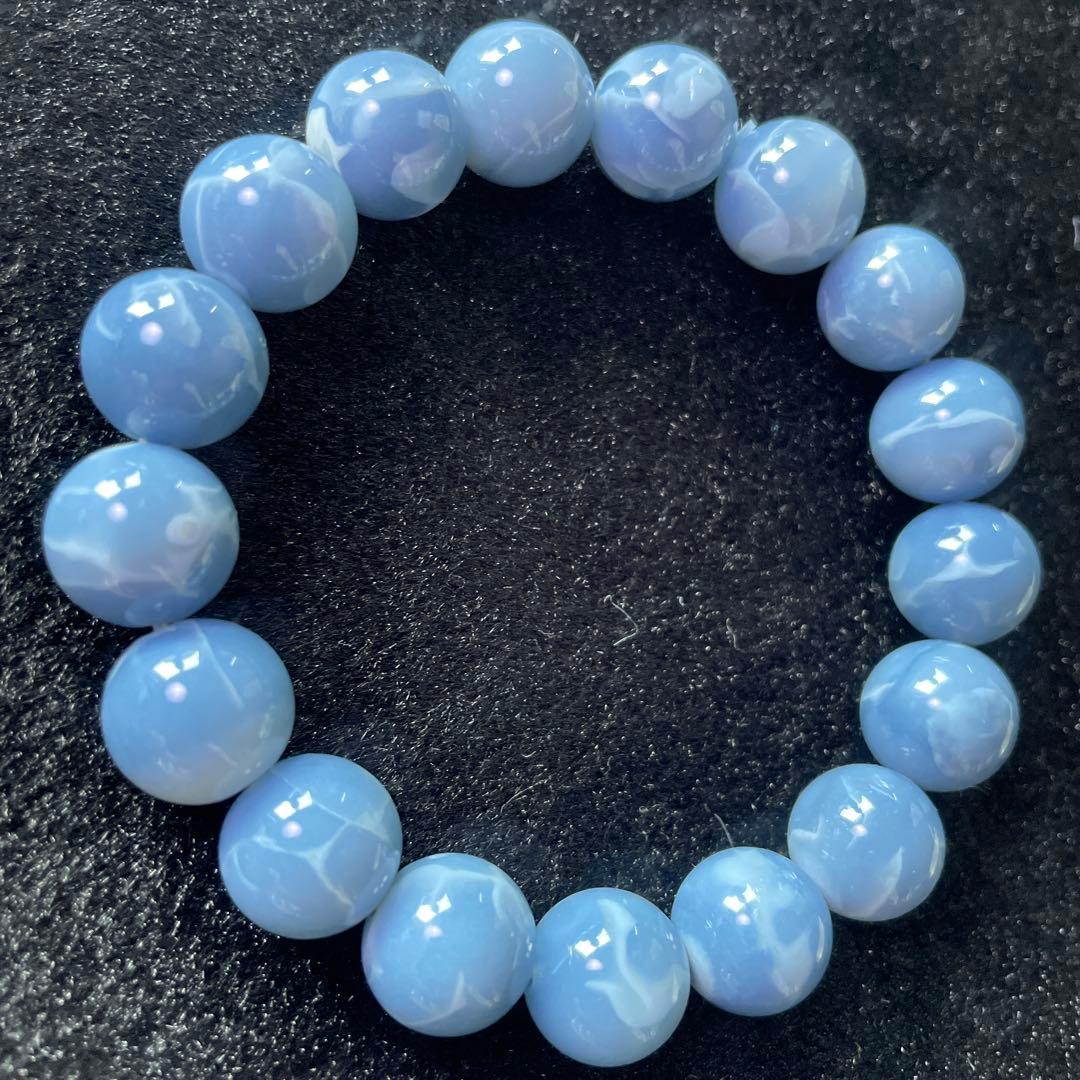 高品質　ブルーオパールブレスレット
